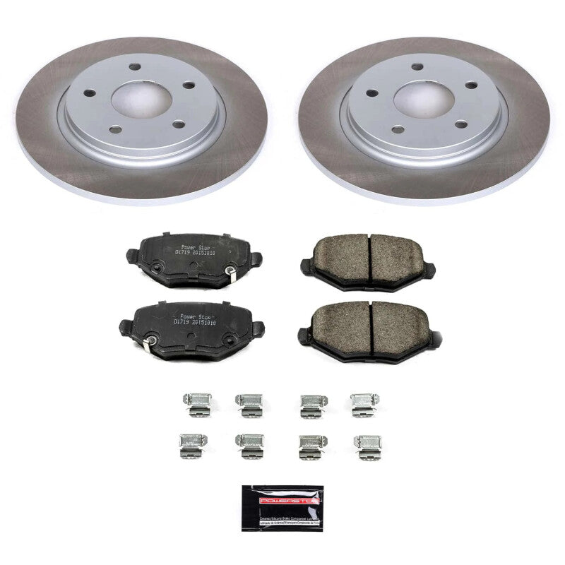 PowerStop 13-14 Volkswagen Routan Rear Semi-Coated Rotor Kit