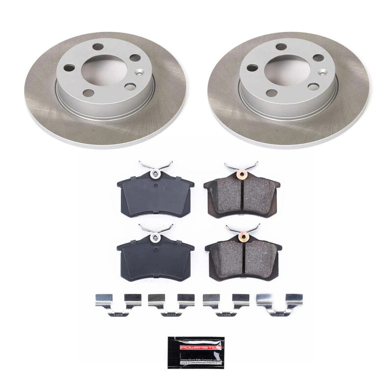 PowerStop 98-05 Volkswagen Jetta Rear Semi-Coated Rotor Kit