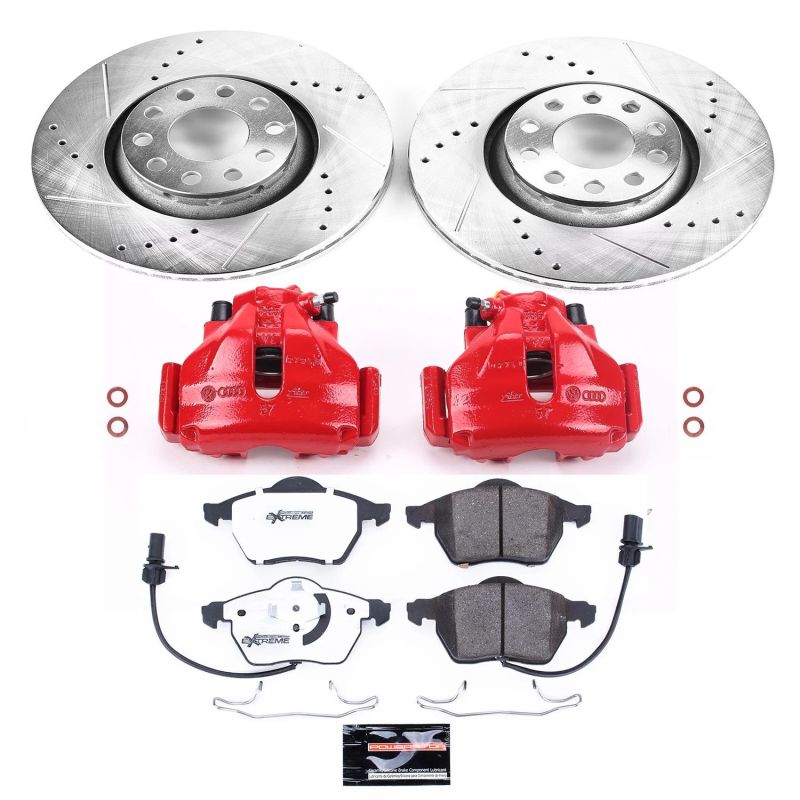 PowerStop 98-99 Audi A6 Z26 Street Kit w/ Calipers - Front