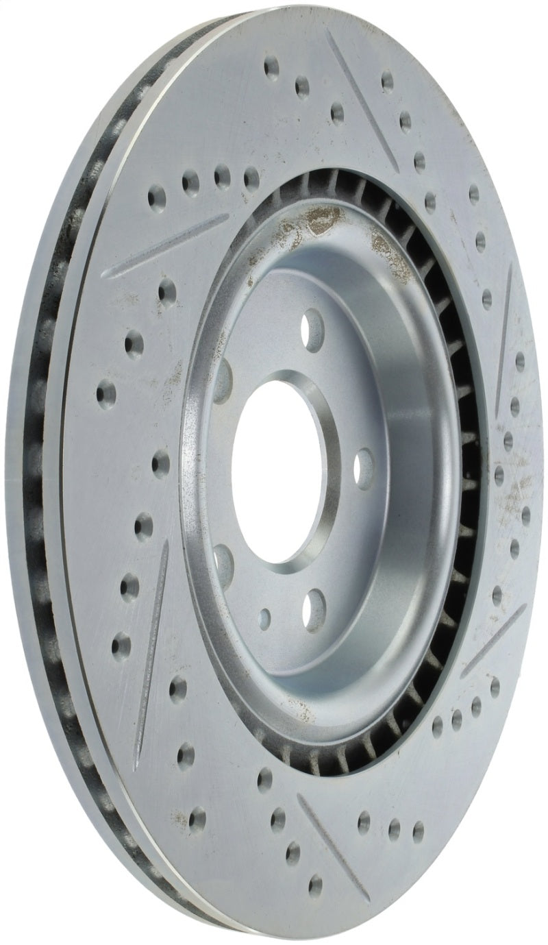 StopTech Select Sport 14-19 Audi A4i Slotted and Drilled Right Rear Rotor
