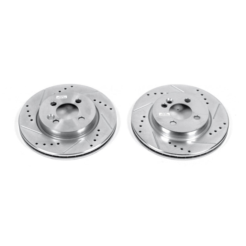 PowerStop 07-09 Mini Cooper Front Evolution Drilled & Slotted Rotors - Pair