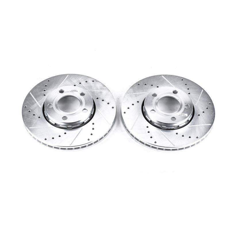 PowerStop 96-04 Audi A4 Front Evolution Drilled & Slotted Rotors - Pair