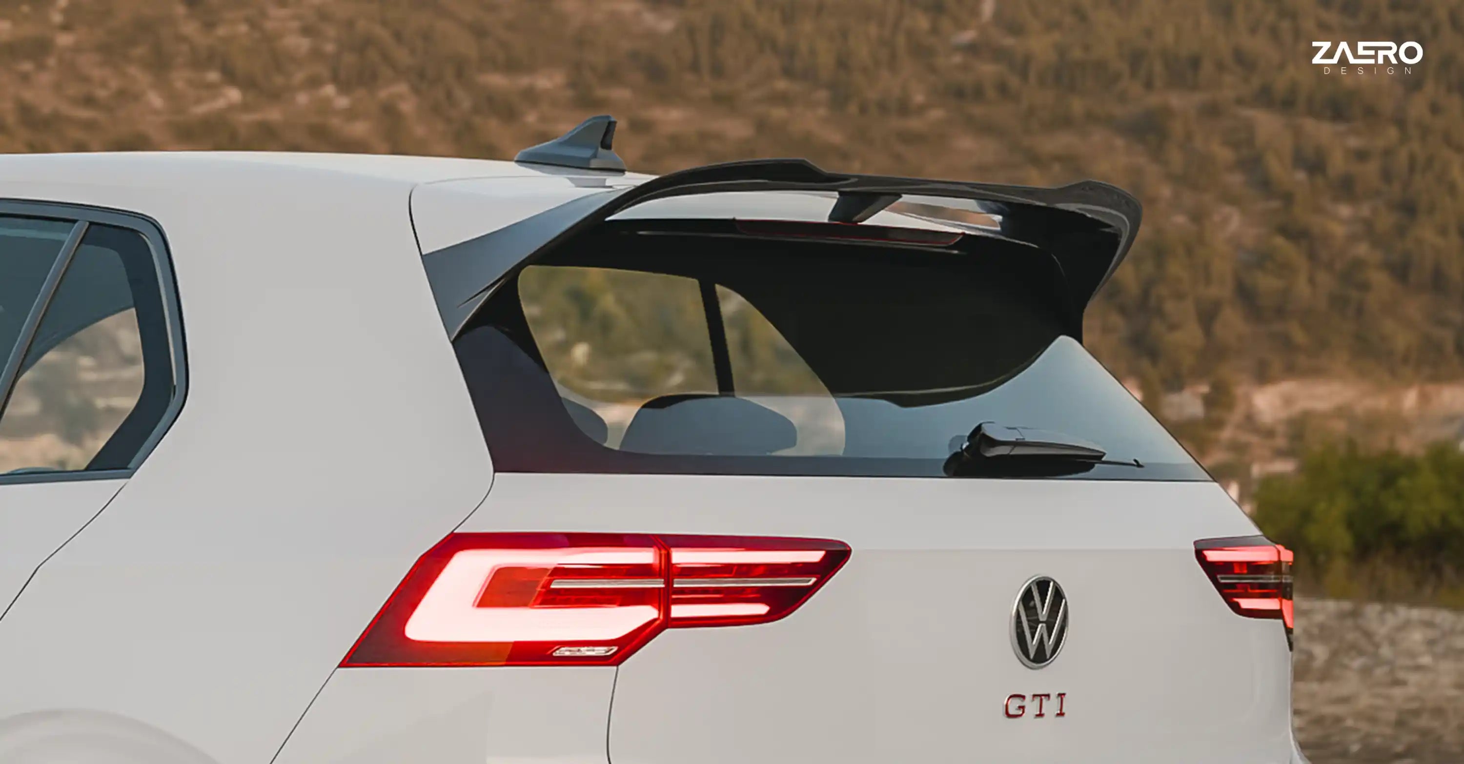 Zaero Design EVO-1 Gloss Black Rear Spoiler - VW Golf R & Golf GTI Clubsport MK8/MK8.5