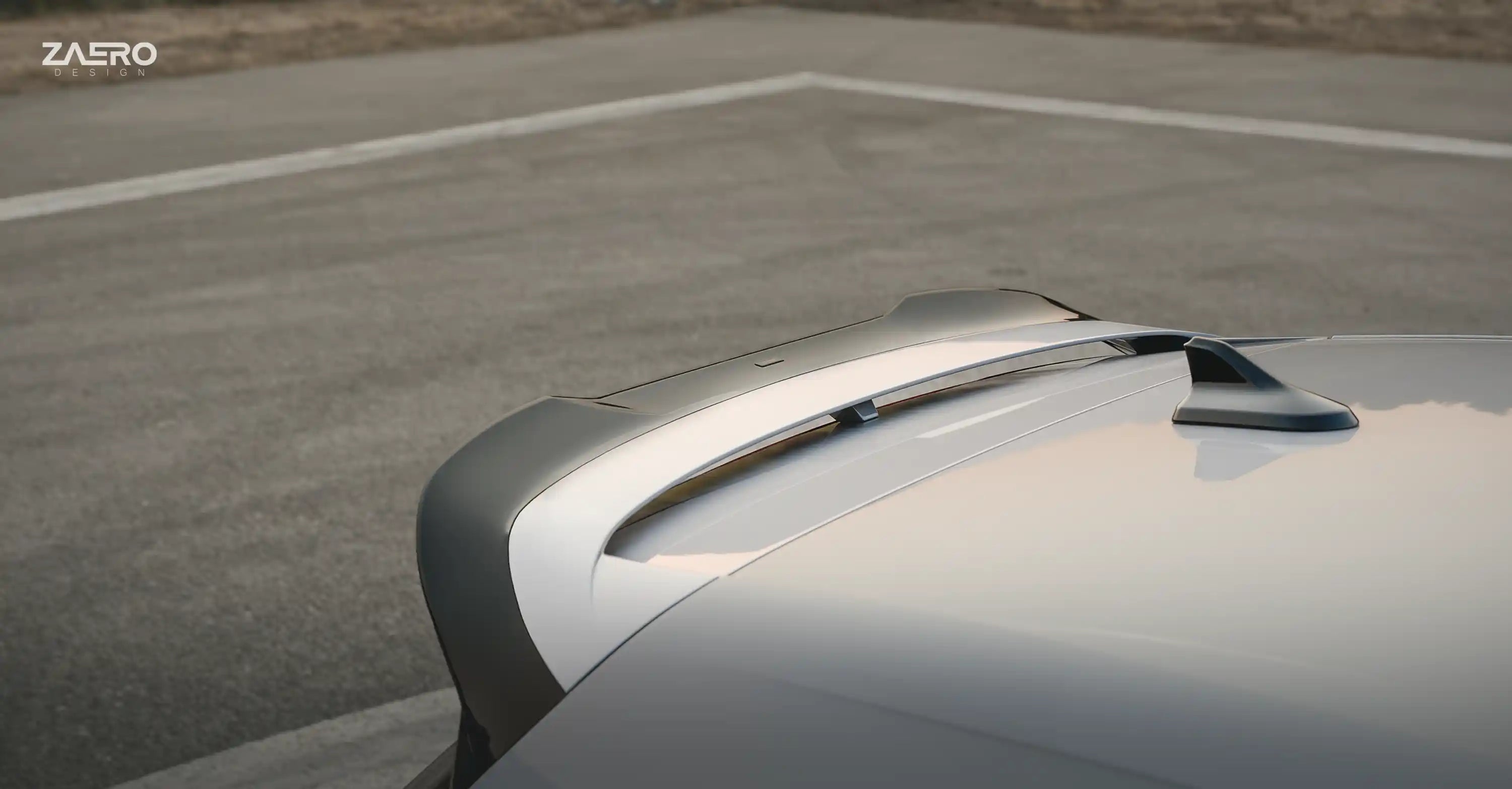 Zaero Design EVO-1 Gloss Black Rear Spoiler - VW Golf R & Golf GTI Clubsport MK8/MK8.5