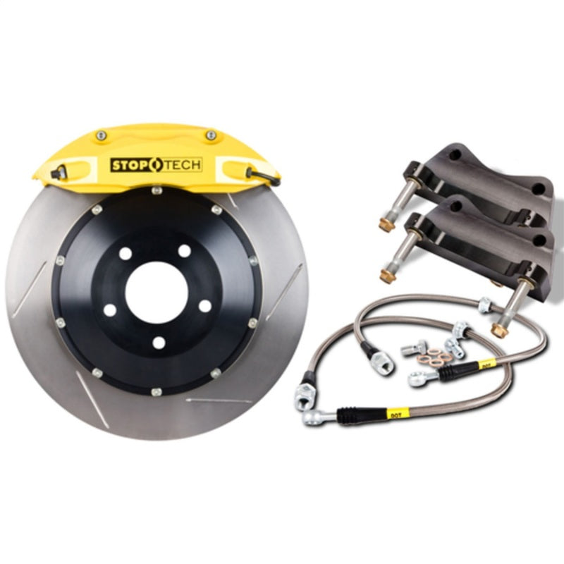 StopTech 14-15 Mini Cooper JCW w/ Yellow ST-40 Calipers 328x28mm Slotted Rotors Front Big Brake Kit