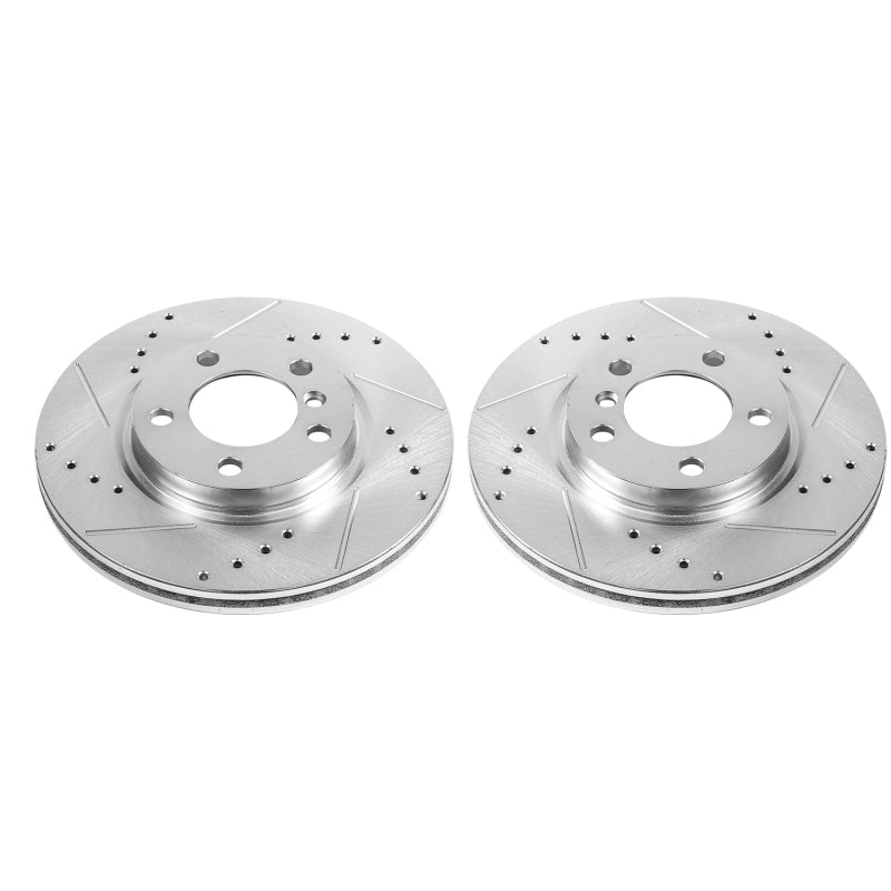 PowerStop 11-16 Mini Cooper Countryman Front Evolution Drilled & Slotted Rotors - Pair