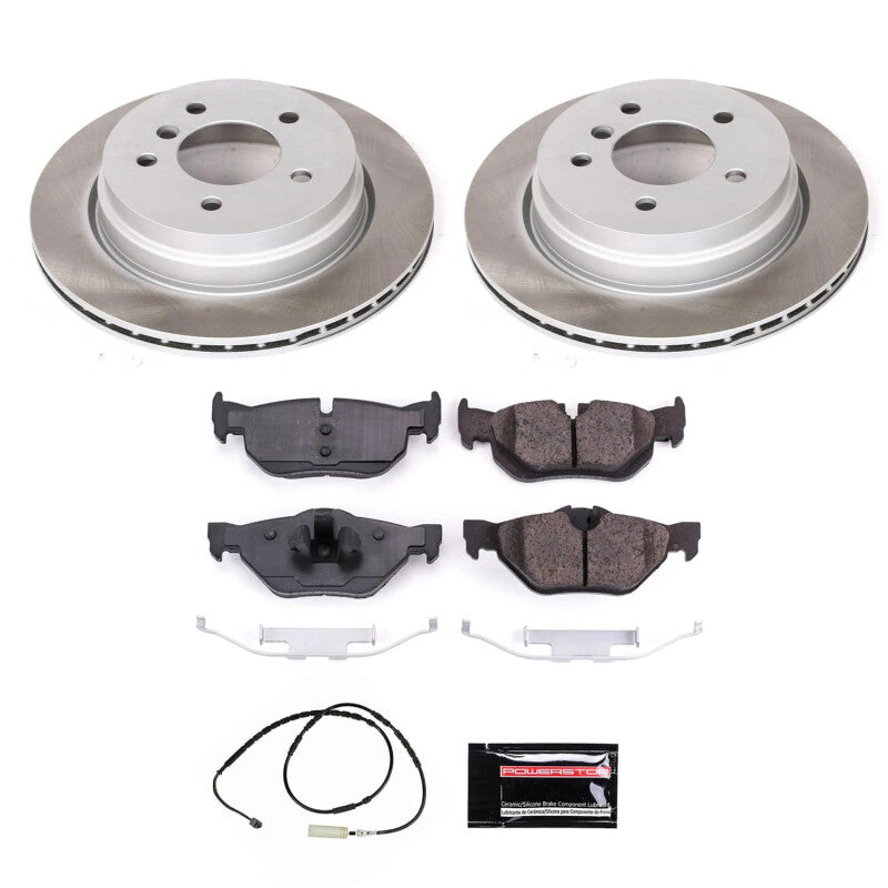 PowerStop 13-15 BMW X1 Rear Semi-Coated Rotor Kit