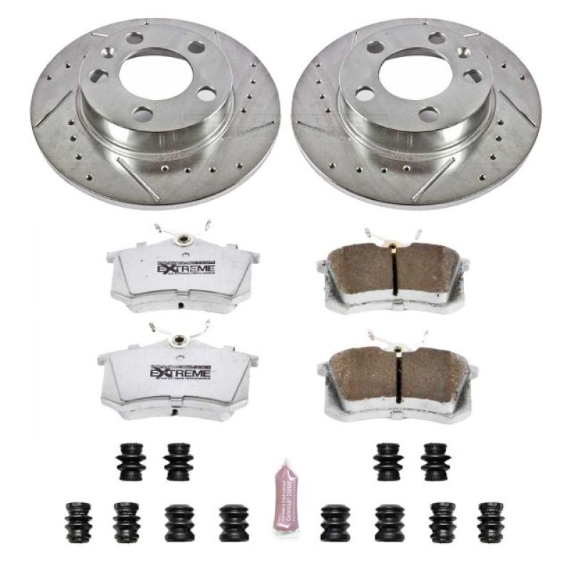 PowerStop 98-10 Volkswagen Beetle Rear Z26 Street Warrior Brake Kit
