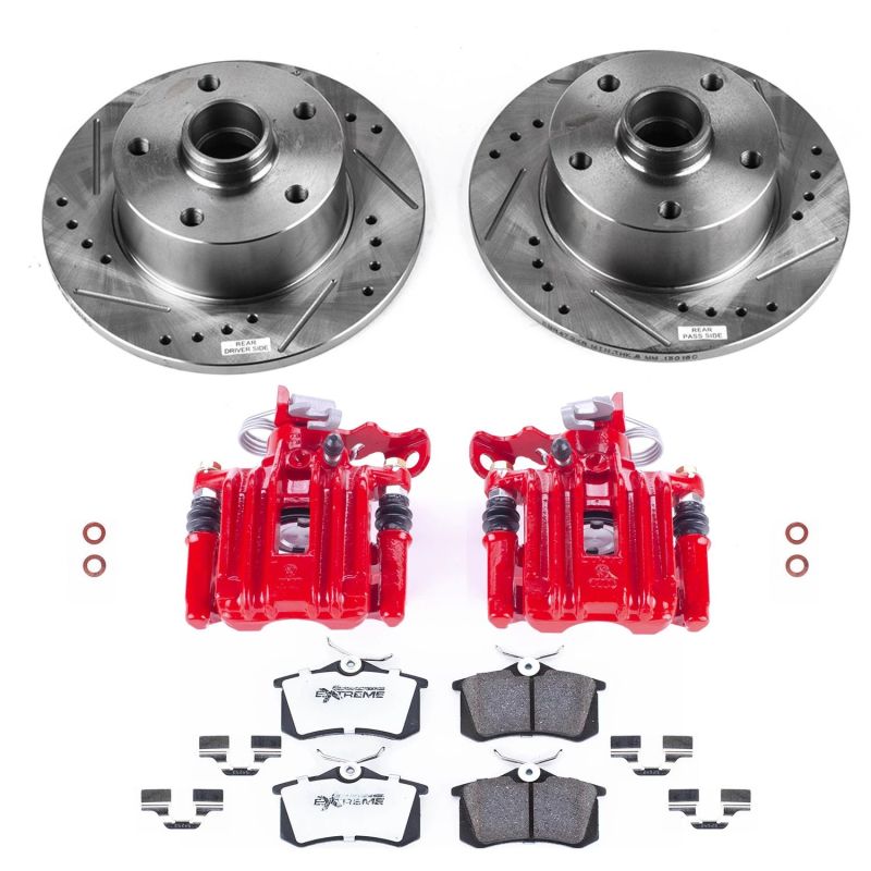 PowerStop 98-01 Audi A4 Z26 Street Kit w/ Calipers - Rear
