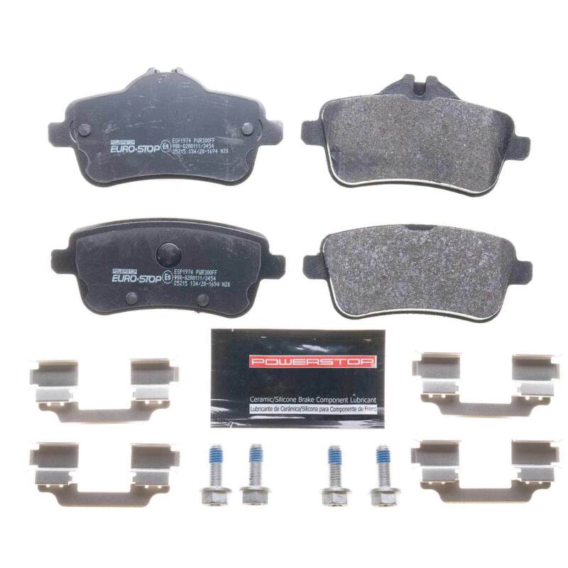PowerStop 12-15 Mercedes-Benz ML350 Euro-Stop ECE-R90 Rear Brake Pads