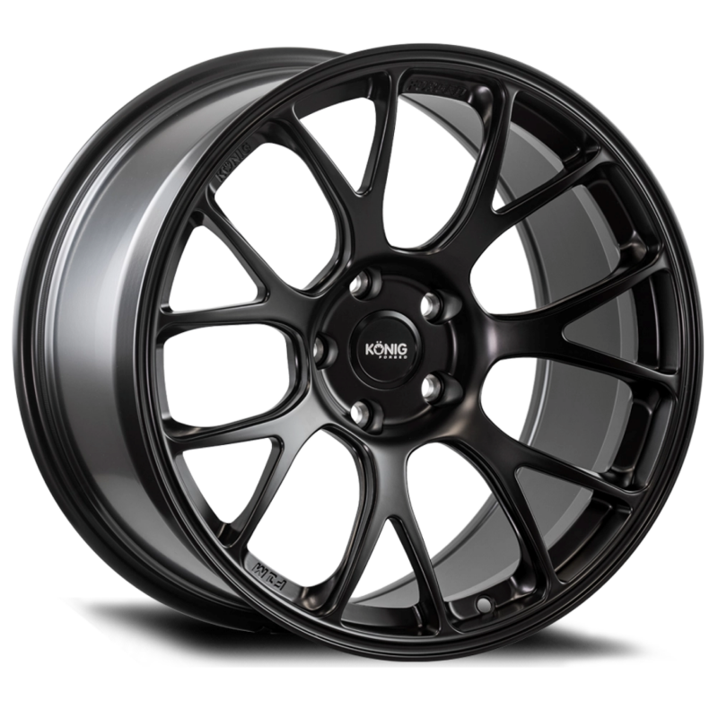 Konig Wheels Konig Forged F1M 19X10.5 5X120.65 ET36 Satin Black Knurled Bead