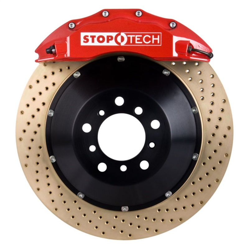StopTech BBK 14-15 BMW M3 / M4 Front Red ST-60 Calipers 380x32 Zinc Drilled Rotors