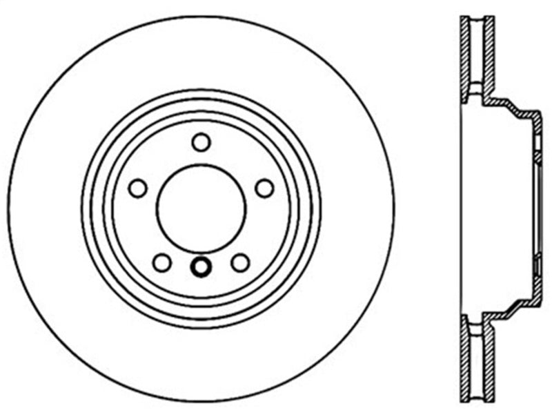 StopTech 06-10 BMW 1-Series Cryo Slotted Front Left Sport Brake Rotor