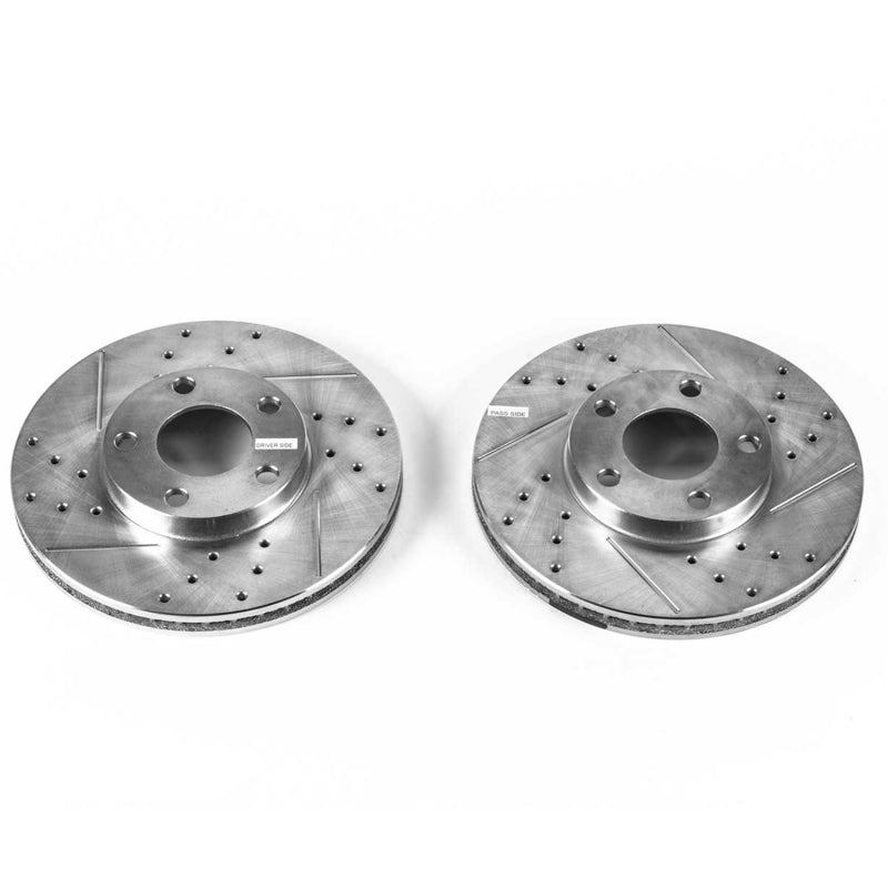 PowerStop 1998 Volkswagen Passat Front Drilled & Slotted Rotor - Pair