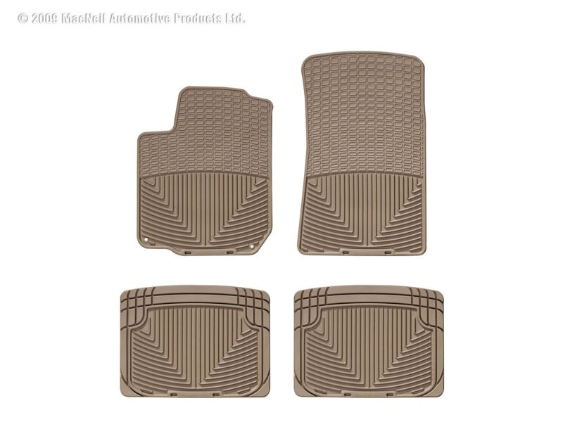 WeatherTech 93-05 Volkswagen Golf Front And Rear Rubber Mats - Tan