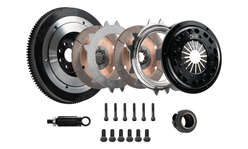 DKM Clutch BMW E34/E36/E39/E46/Z3/Z4 (6 Cyl) OE 5-Spd Ceramic Twin Disc MR Clutch Kit w/Flywheel