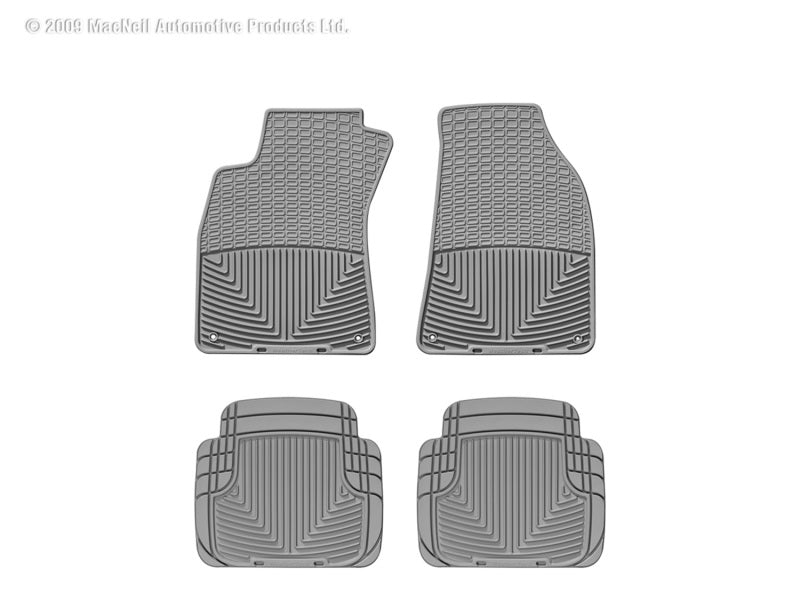 WeatherTech 95-11 Audi A6/S6 Front And Rear Rubber Mats - Grey
