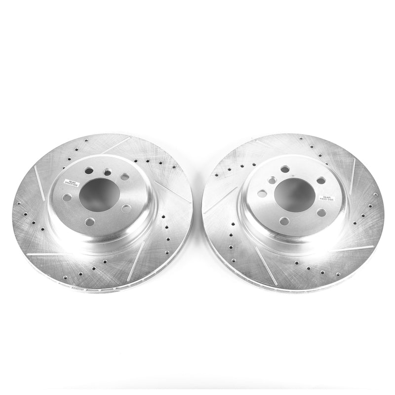 PowerStop 10-17 BMW 535i GT Rear Evolution Drilled & Slotted Rotors - Pair