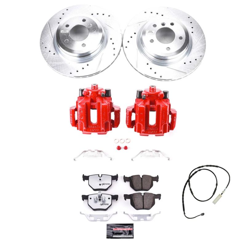 PowerStop 13-15 BMW X1 Rear Z26 Street Warrior Brake Kit w/Calipers