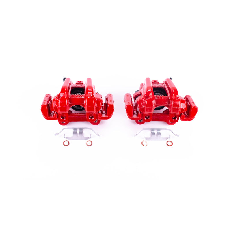 PowerStop 14-16 BMW 228i Rear Red Calipers w/Brackets - Pair