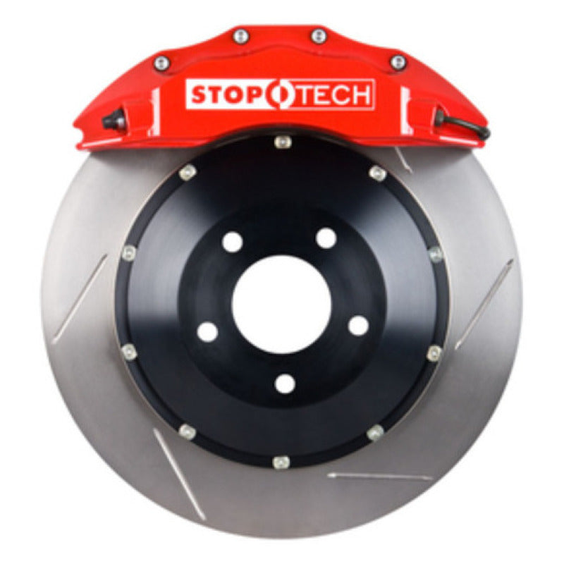 StopTech Big Brake Kit 10-6/11 Audi S4 / 08-11 S5 Front Red ST-60 Calipers Slotted 355x32mm Rotors