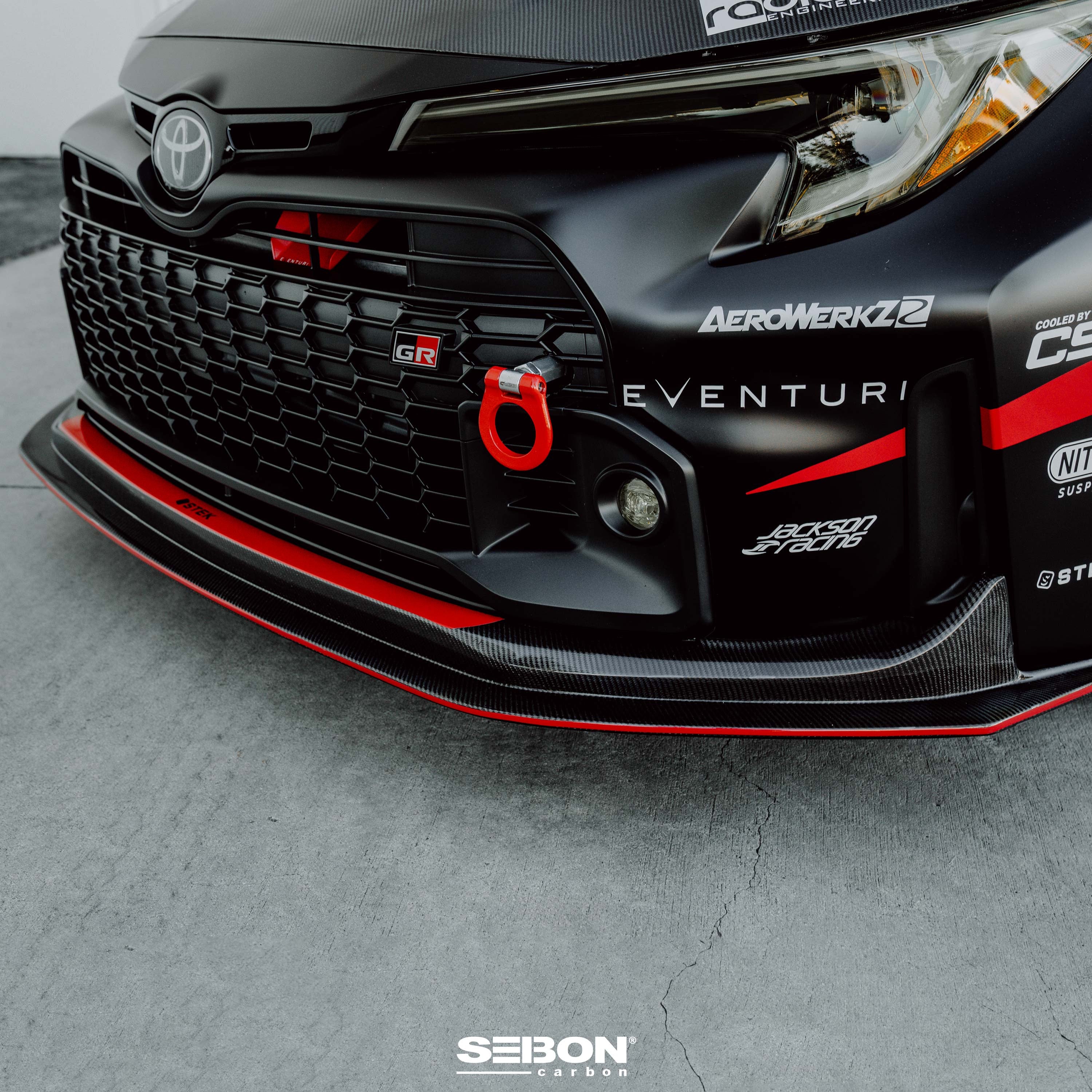 Seibon 2023-2024 Toyota GR Corolla MB-Style Carbon Fiber Front Lip