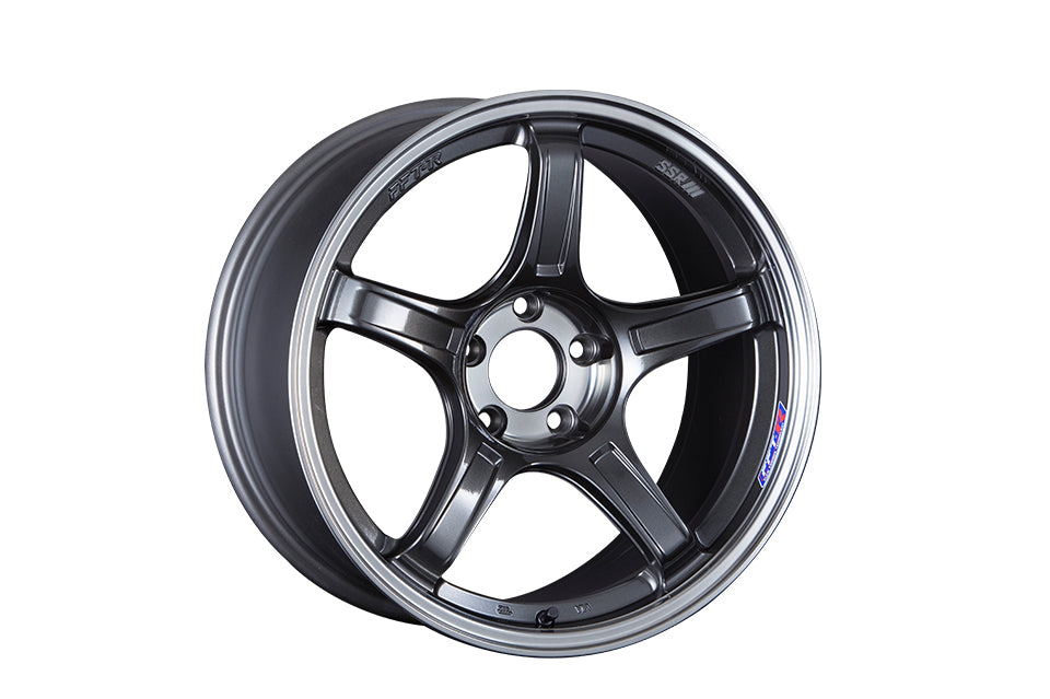 SSR GTX03 16x6.5 4x100 48mm Offset Black Graphite Wheel