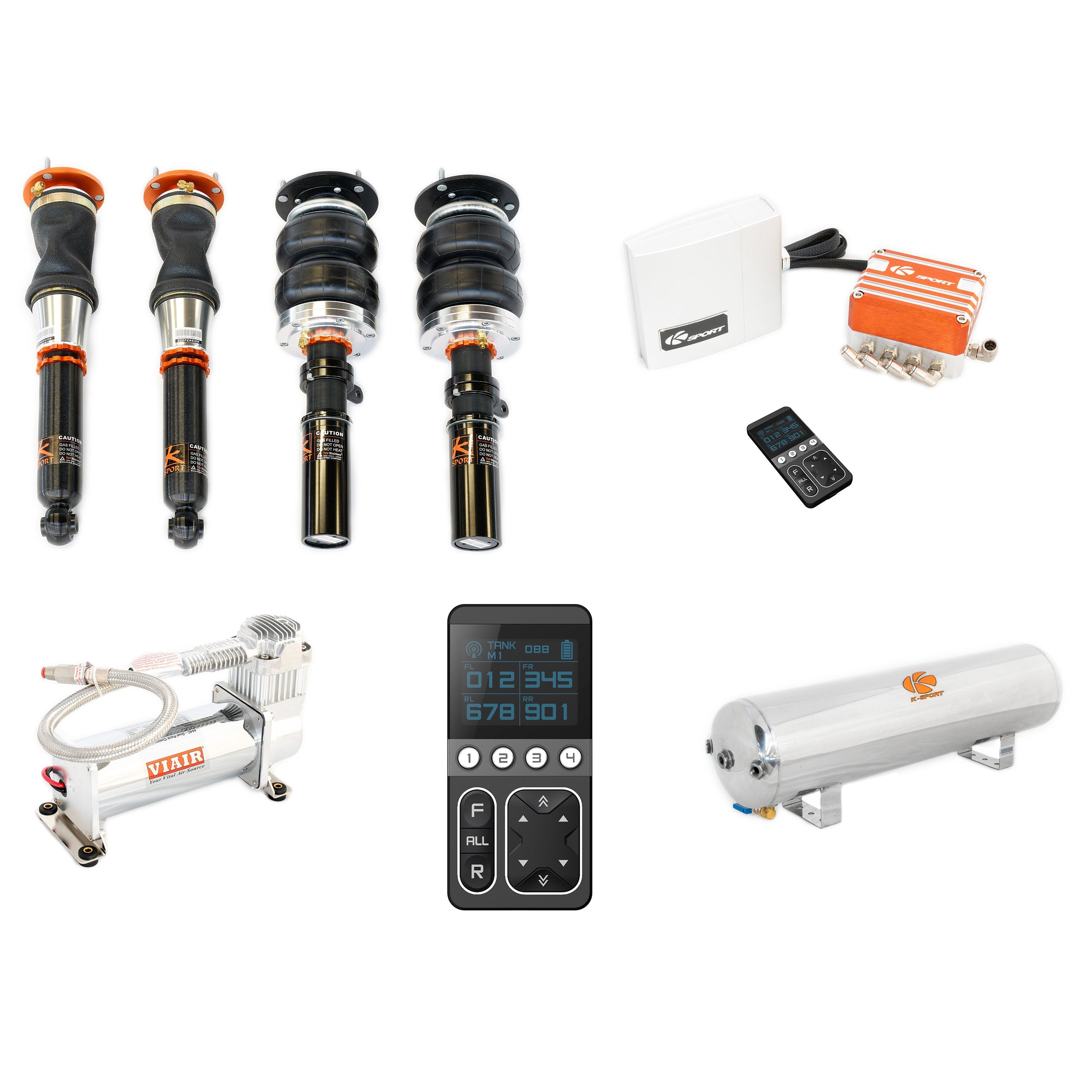 KSport Airtech Pro Plus Air Suspension Full System - Volkswagen 1994-1997 B4 Passat