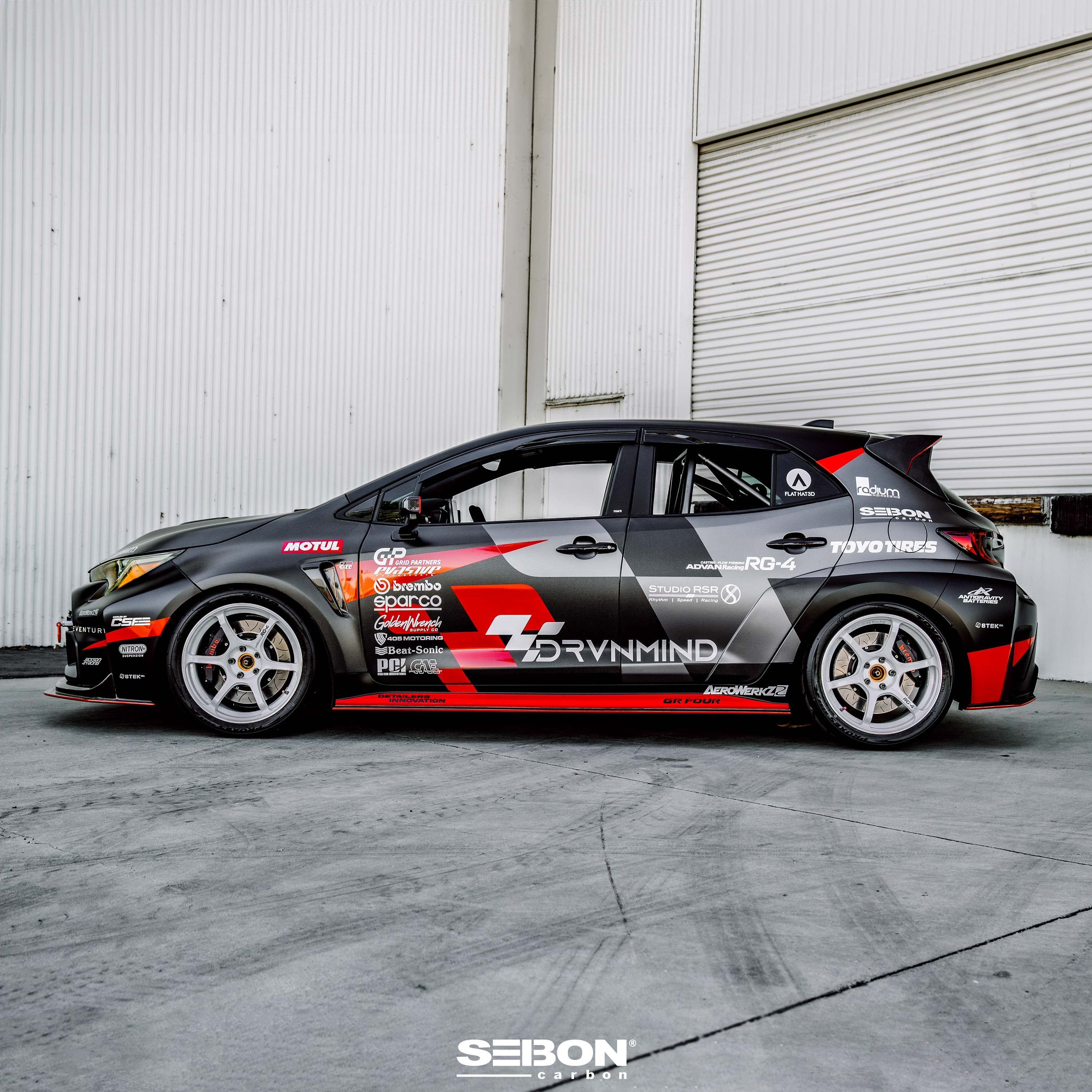 Seibon 2023+ Toyota GR Corolla MB-Style Carbon Fiber Side Skirts