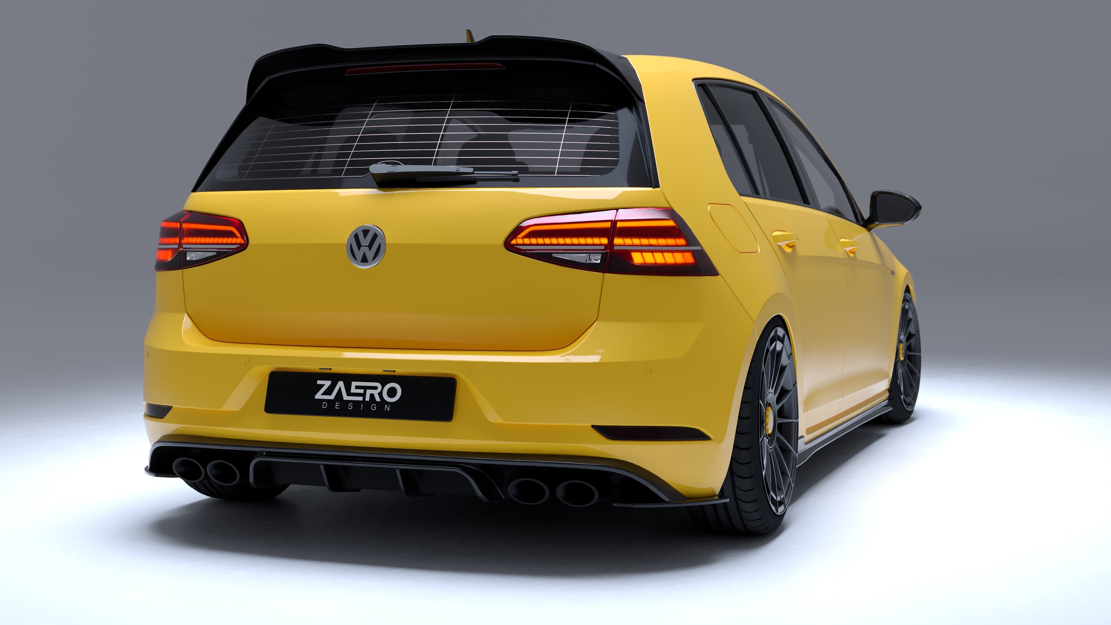 Zaero Design EVO-1 Gloss Black Rear Spoiler - VW Golf, Golf GTI & Golf R Mk7 & Mk7.5