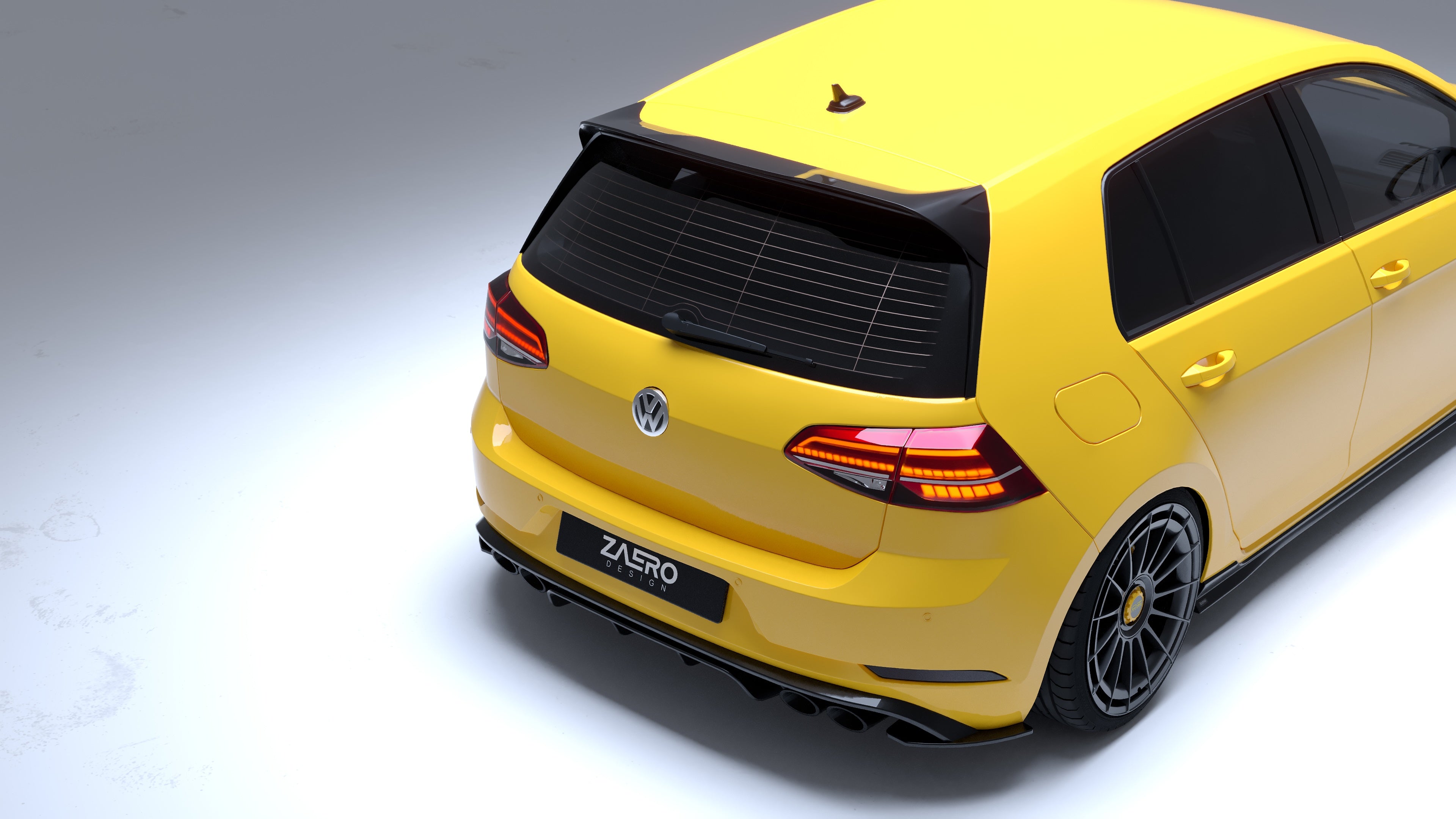 Zaero Design EVO-1 Gloss Black Rear Spoiler - VW Golf, Golf GTI & Golf R Mk7 & Mk7.5