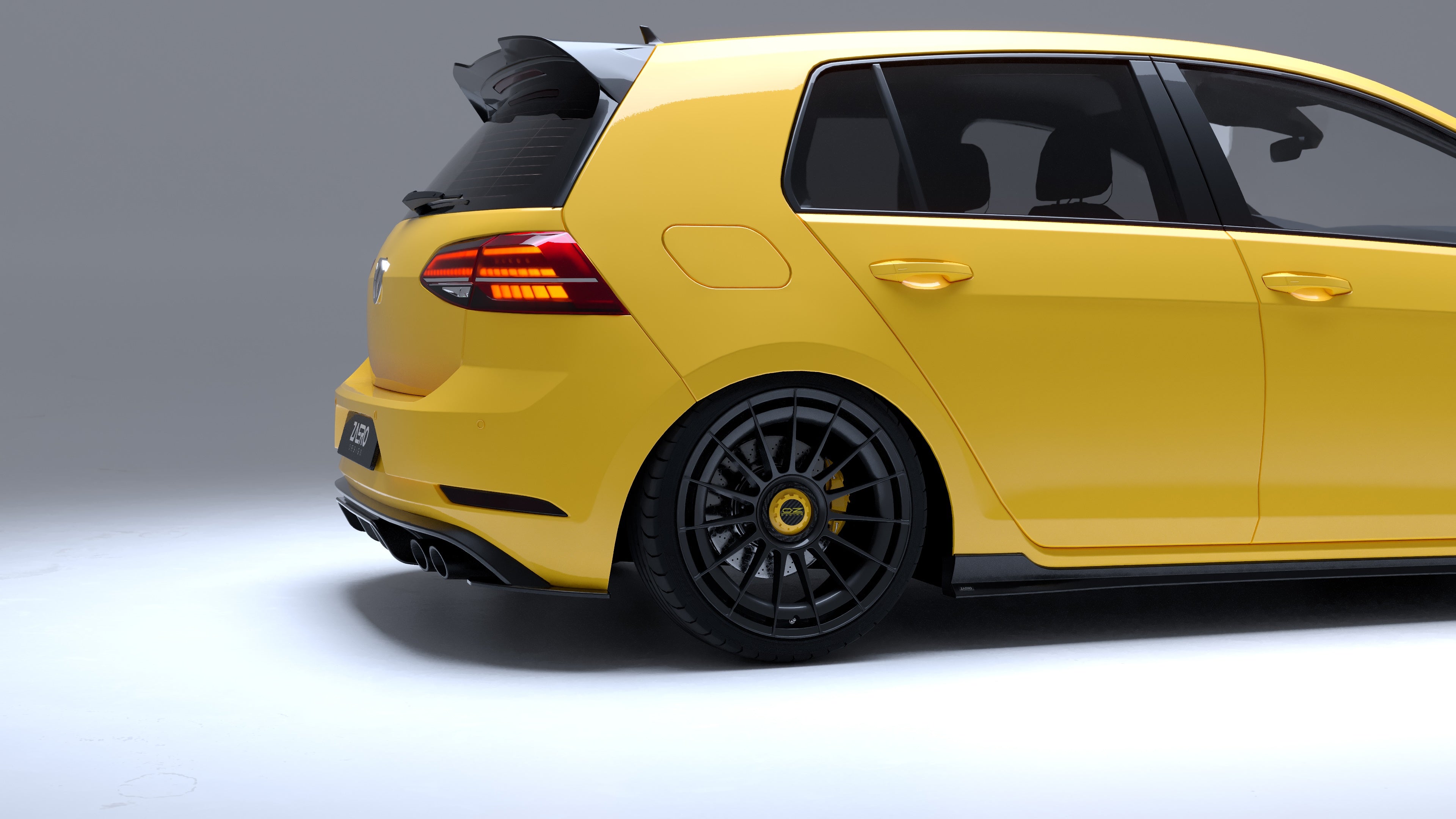 Zaero Design EVO-1 Gloss Black Side Skirts - VW Golf GTI & Golf R Mk7 & Mk7.5