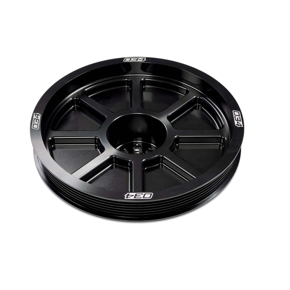 034 Motorsport 207mm Supercharger Crank Pulley Upgrade B8 · C7 3.0T