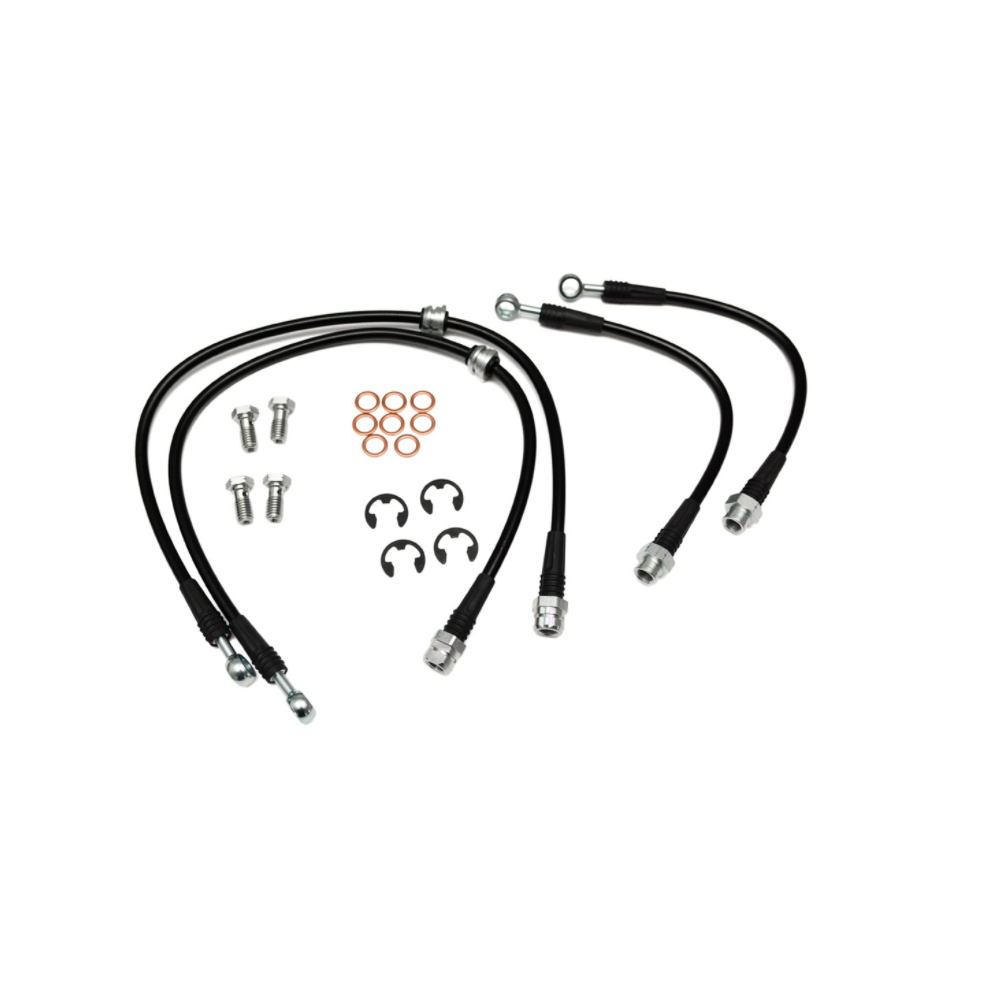 034 Motorsport Stainless Steel Braided Brake Line MK5 · MK6 · 1J · 1K · 8P A3