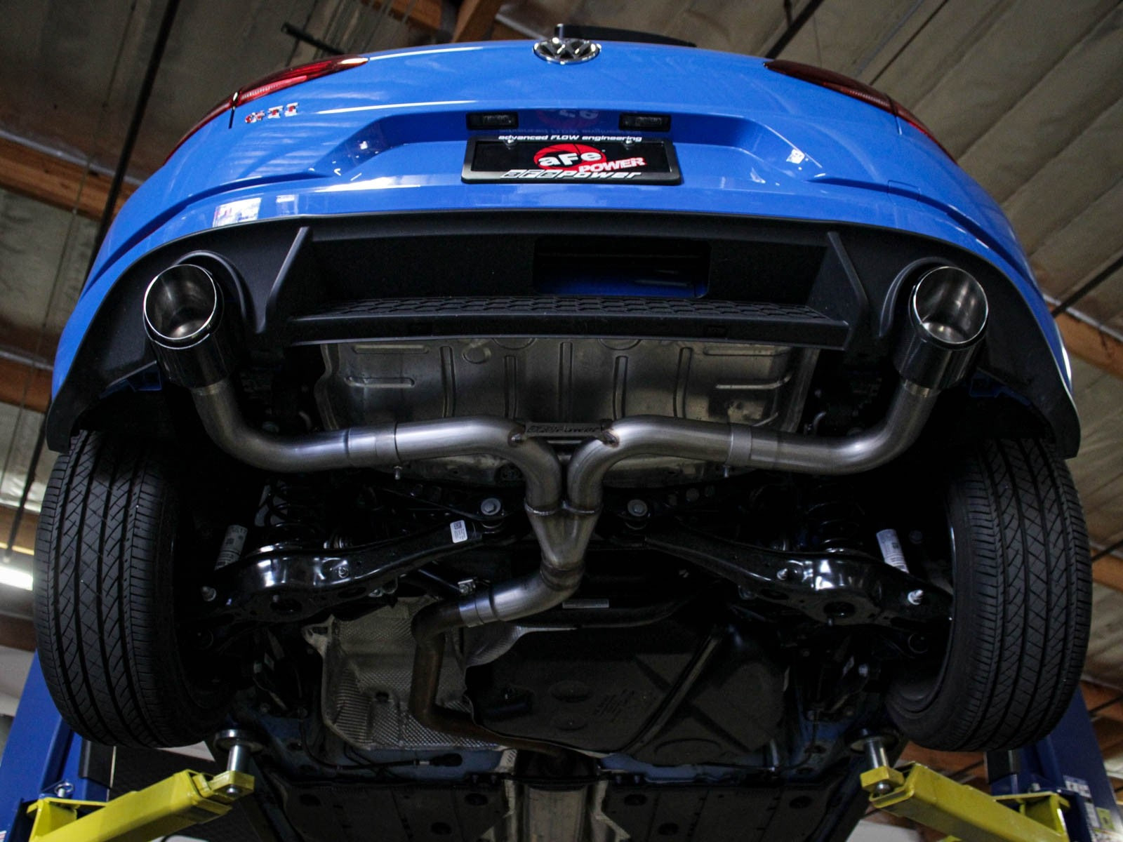 aFe MACH Force-Xp 3" to 2.5" 304 Stainless Steel Axle-Back Exhaust System (4.5" tips) - MK7.5 GTI