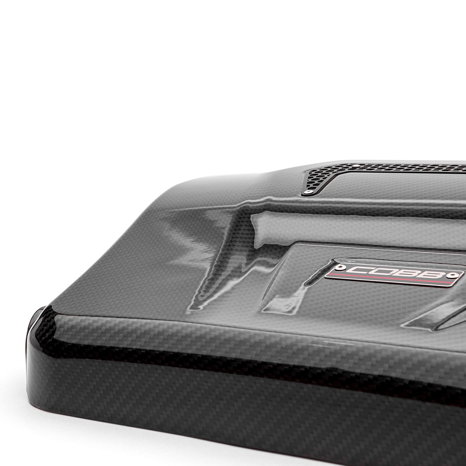 COBB Redline Carbon Fiber Engine Cover - MK7/MK7.5/MK8/MK8.5 GTI/Golf R, A7 Jetta GLI, and Audi 8V/8Y A3/S3
