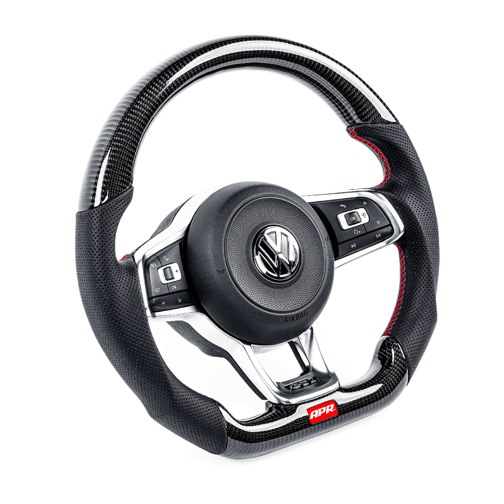 APR Perforated Carbon Fiber Steering Wheel MK7