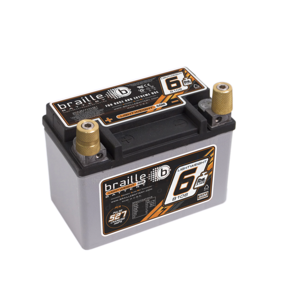 Braille 6LB Lightweight AGM Battery