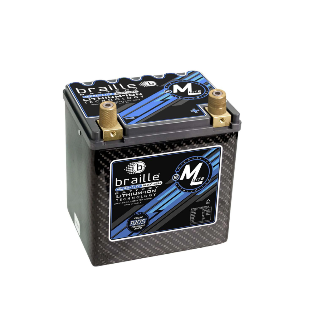 Braille 9LB Carbon Fiber Lightweight Lithium Ion Battery