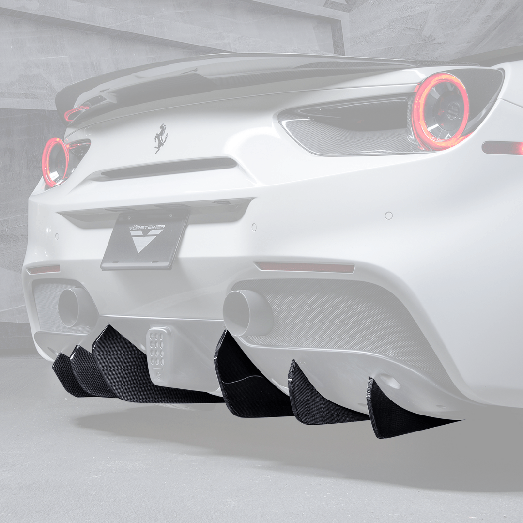 Vorsteiner - Ferrari 488 Diavolo Carbon Fiber Rear Diffuser Fins (set