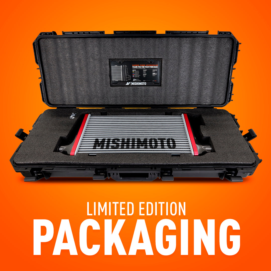 Mishimoto 525mm Black Core Carbon Fiber Intercooler - Universal Fit