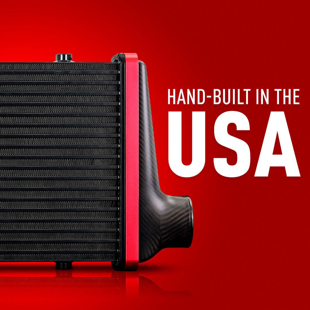 Mishimoto 450mm Black Core Carbon Fiber Intercooler - Universal Fit