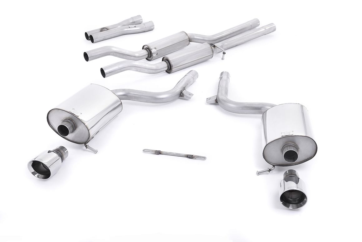 Milltek Resonated Catback Exhaust - Audi B6 S4 Saloon/Sedan Avant & Cabriolet