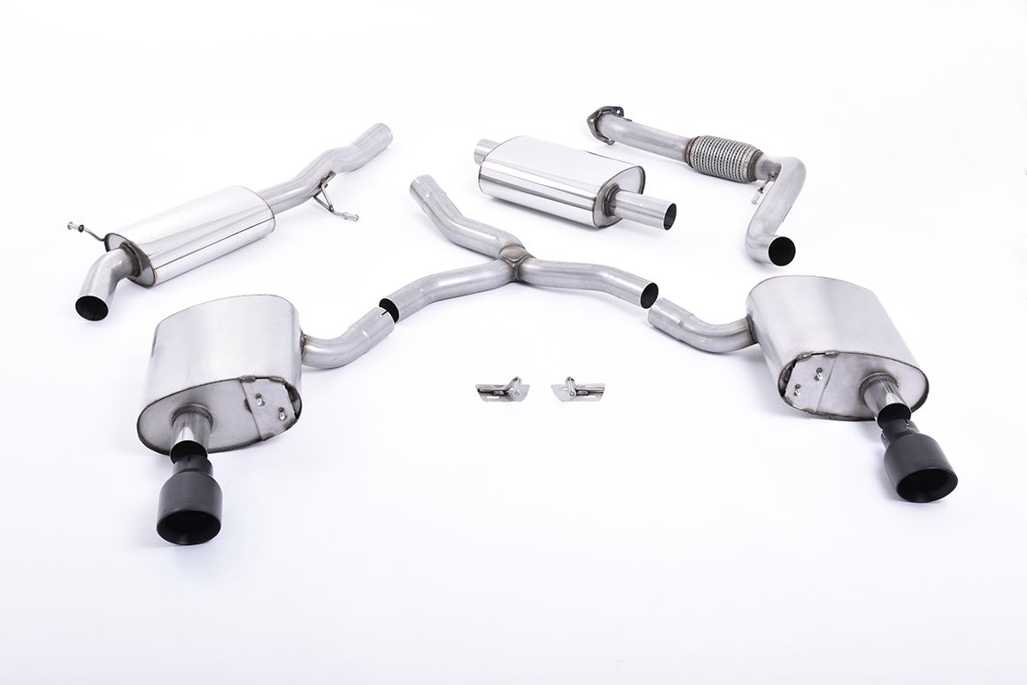 Milltek Catback Exhaust - Audi B9 A4 2.0T Saloon/Avant Quattro (Without Brace Bars Only)