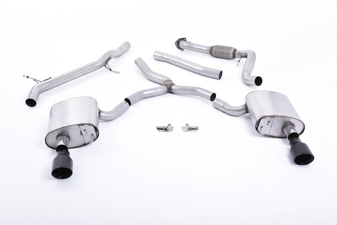 Milltek Catback Exhaust - Audi B9 A4 2.0T Saloon/Avant Quattro (Without Brace Bars Only)