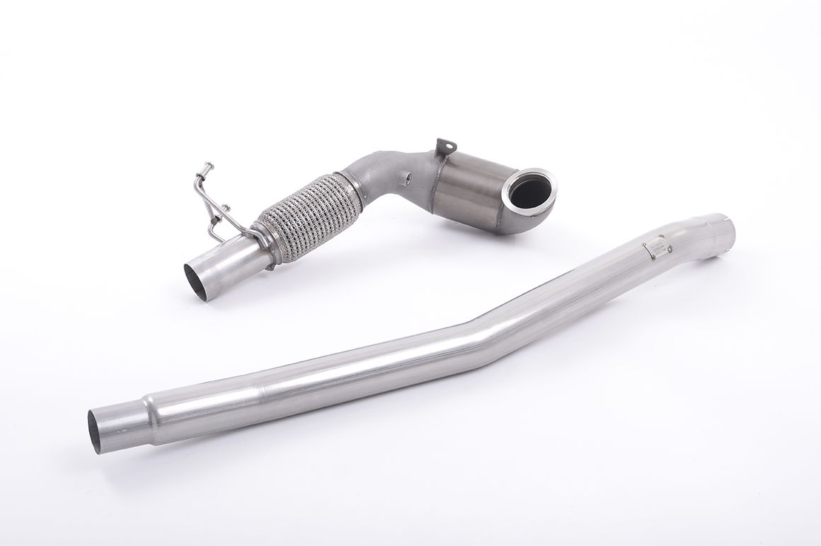 Milltek Catted High Flow Downpipe - AWD MQB (MK7 R, 8V A3/S3, Arteon)
