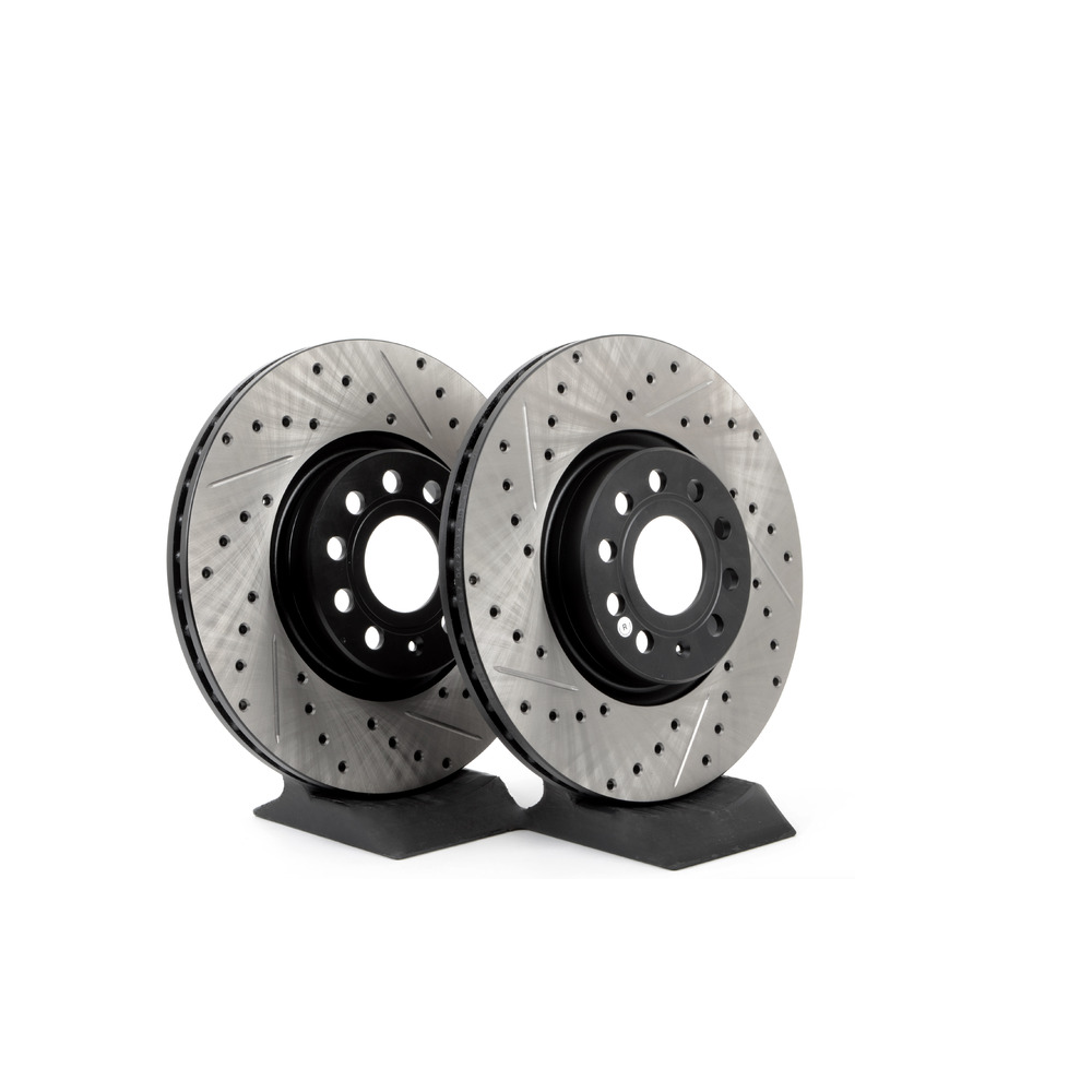 STOPTECH Front Rotors Drilled & Slotted 312x25