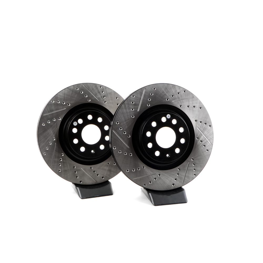 STOPTECH Front Rotors Drilled & Slotted 340x30