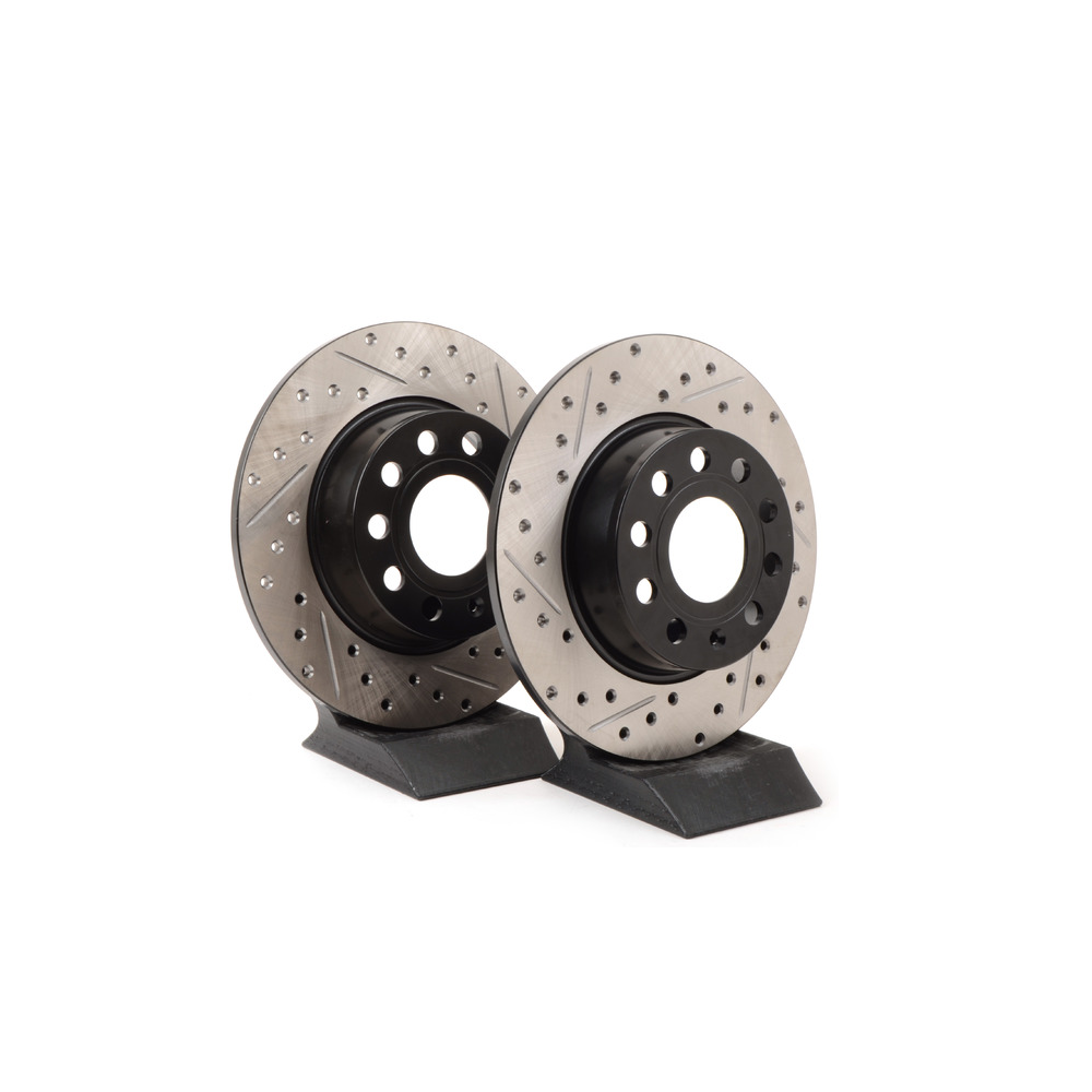 STOPTECH Rear Rotors Drilled & Slotted 272x10