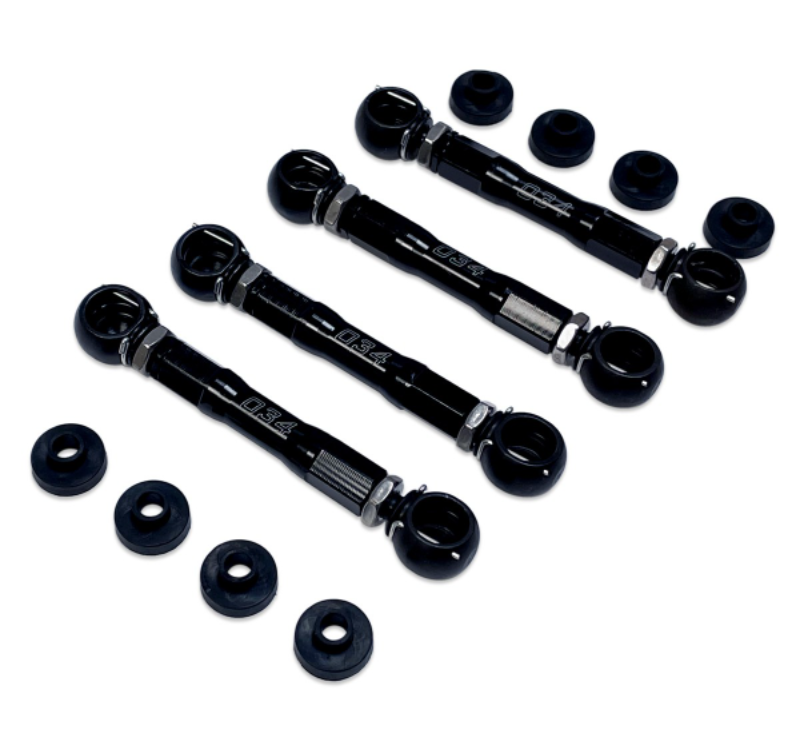 034Motorsport Billet Adjustable Lowering Link Kit - C7 With Adaptive Air Suspension